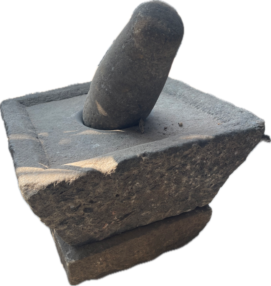 Large Antique Stone Mortar and Pestle
