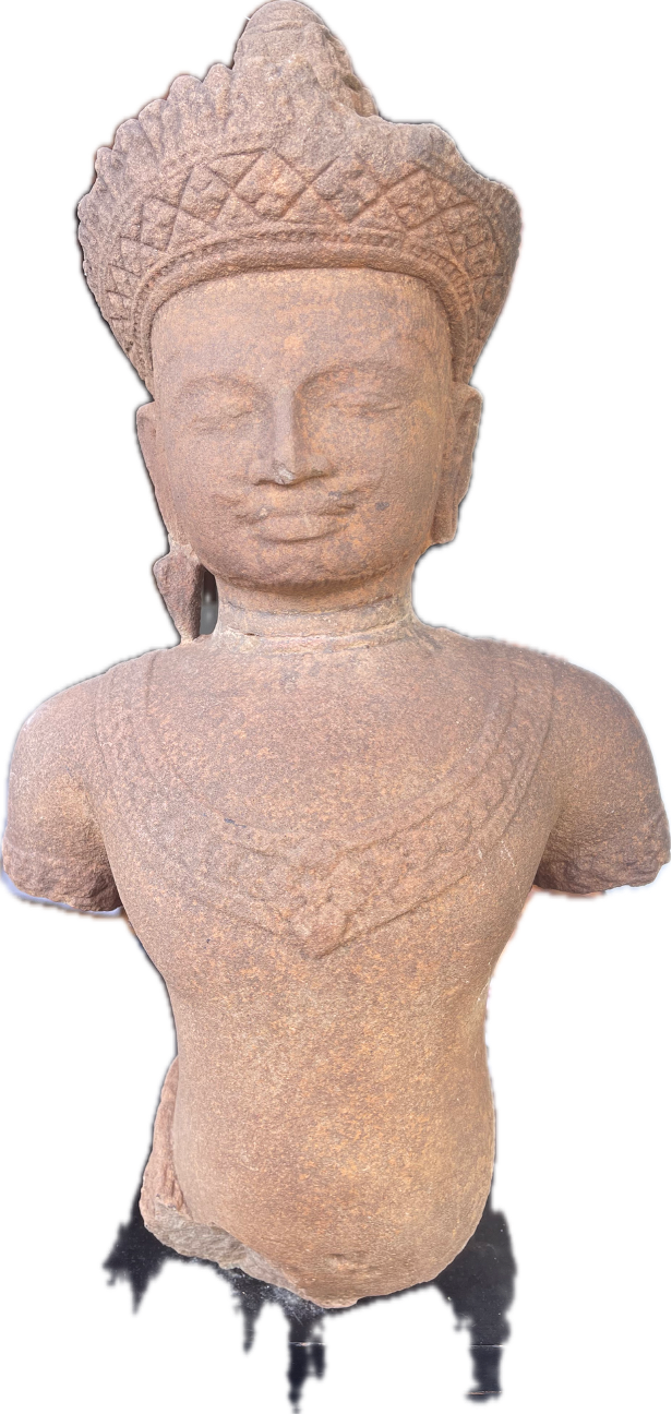 Cambodian Stone Statue of Shiva