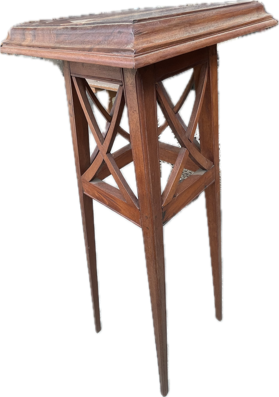 Pair of Colonial Hardwood Side Tables