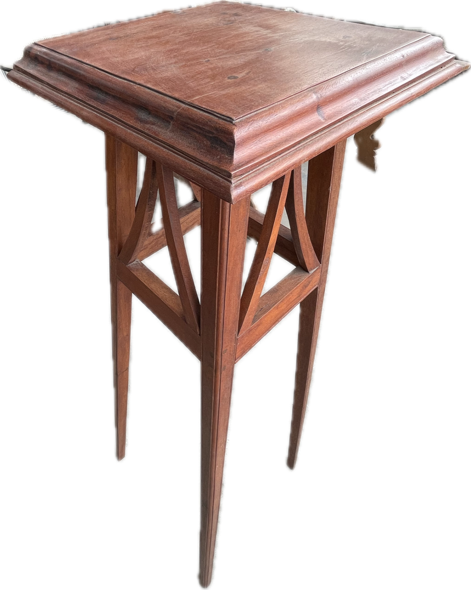 Pair of Colonial Hardwood Side Tables